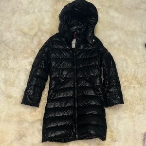 Moncler Shiny Black Kids Puffer Coat